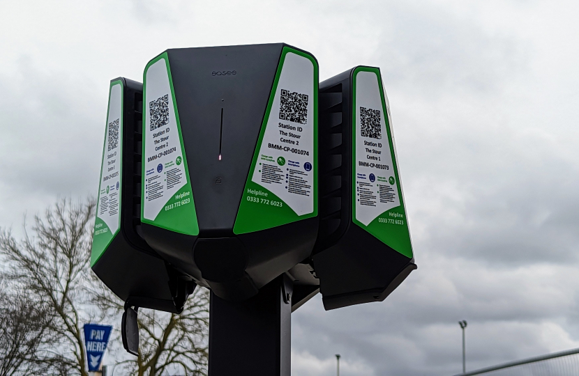 EV Charging at the Stour Centre